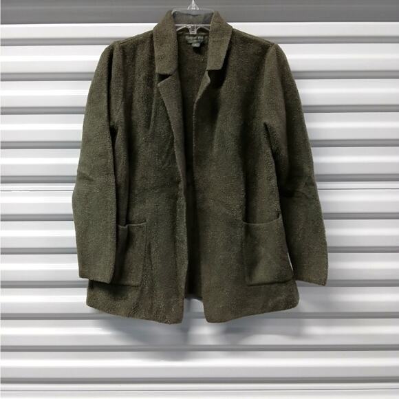 Barefoot Dreams Cozychic Lite Open Front Cardigan Sweater Women's Small Green - Picture 1 of 7